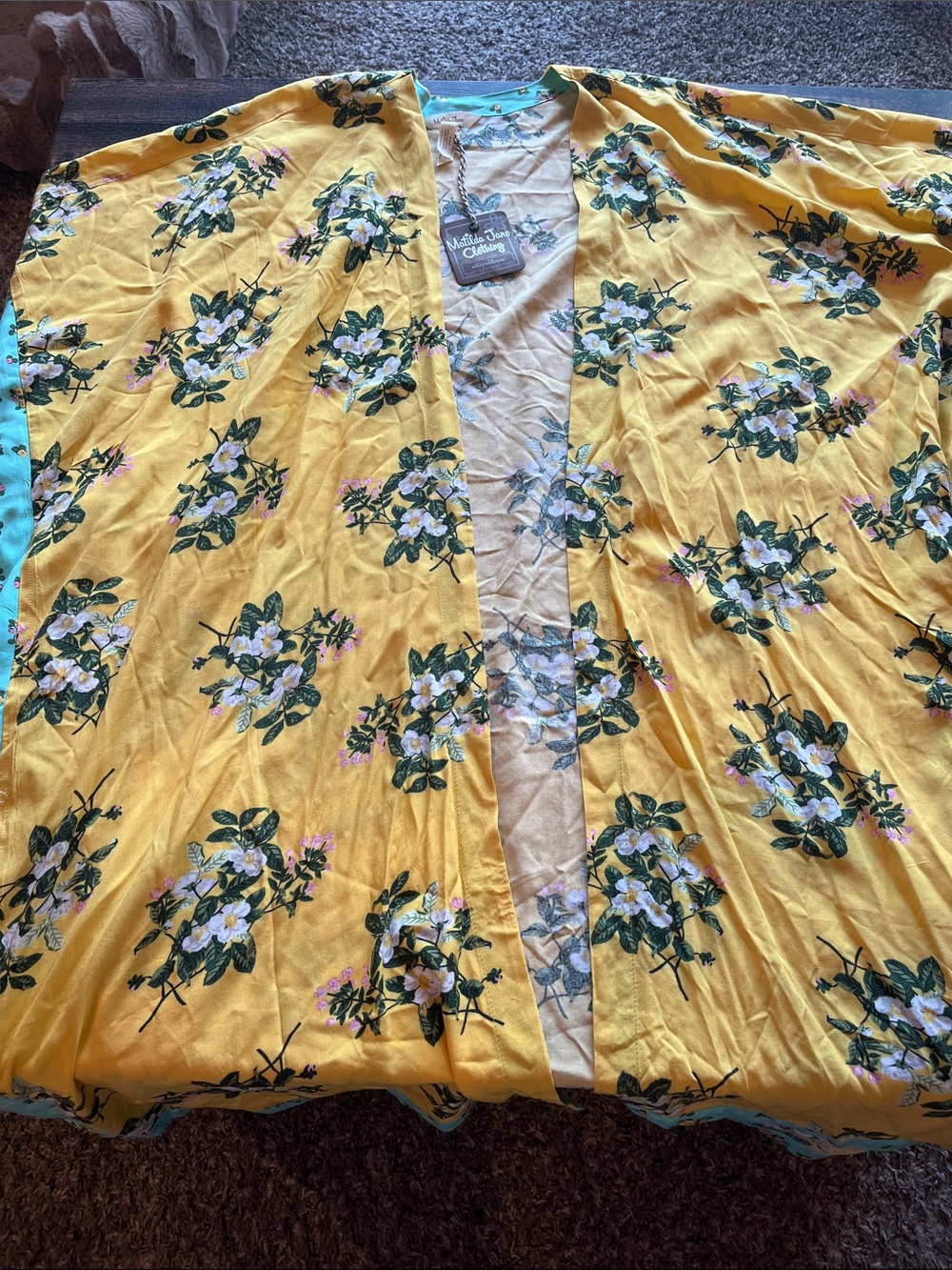 Matilda Jane Yellow Floral Long Sleeve Duster